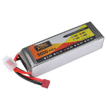 LinkMejor 14.8V 5000mAh 50C 4S LiPo Battery T Plug for RC Car