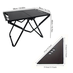 Xmund Camping Table, Outdoor and Sports Gear, Lightweight Portable Folding Tables, Carbon Steel Multifunctional Barbecue Tables, Free Assembly, Full Scene Compatible for Picnic and Barbecue