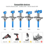 5PCS Hex Shank Hinge Boring Forstner Drill Bit Set Countersink Bit 15-35mm Cutting Diameter Hole Opener Hinge Hole Cutter for Woodworking / Plastic / Plywood