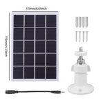 10W Solar Panel Charger Waterproof Solar Panel for Ring Camera 360° Adjustable Wall Mount for Ring Stick Up Cam/Spotlight Cam