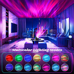 Elfeland Aurora Lights Projector RGB LED 8 Lighting Modes Remote Control Timer USB Power Bedroom Decor Night Light
