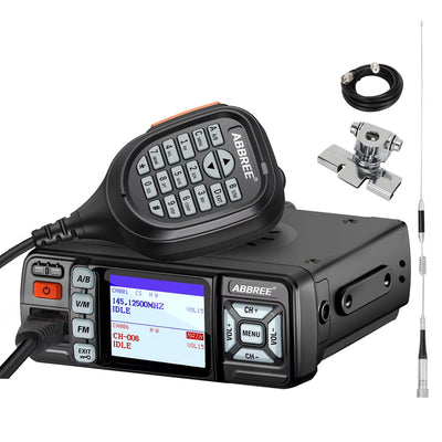 LinkMejor AR-318 Walkie Talkie Mini Mobile Radio 25W U/V Band Long Range Dual Mode Watch Voice Encryption Car Walkie Talkie