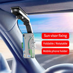 Universal Car Mobile Phone Holder Sun Visor Navigation 360° Rotation Car Support Direct View Car Multifunctional Mobile Phone Holder