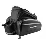 LinkMejor 17-30L EVA Hard Shell Bicycle Trunk Pannier with Reflector & Shoulder Strap Multi Functional Waterproof Rear Seat Frame Bag