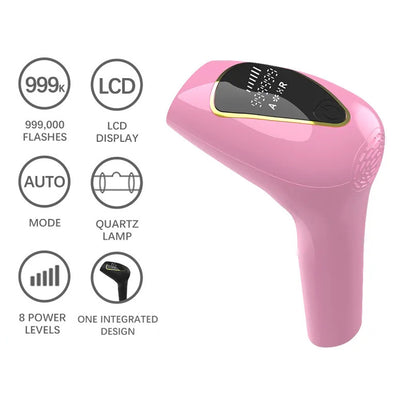 LinkMejor Professional Women Epilator Laser Pulsed Light Face Body Photoepilator Ice Laser Hair Removal 8-speed Energy Adjustment
