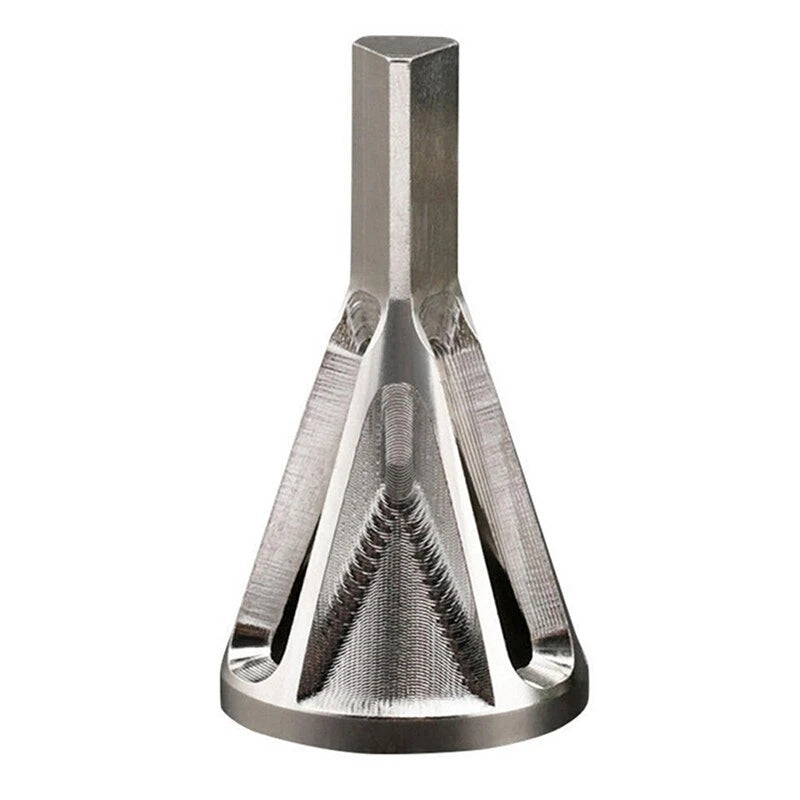 1Pc Deburring External Chamfering Tool Hss Triangular Handle / Hexagonal Handle Pagoda Metal Steel Step Drill Bit Hole Drill Conical Drill Countersink Hole