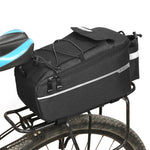 LinkMejor Bicycle Rear Seat Bag Waterproof Pannier Trunk Bags Back Rack Rear Seat Bag Multifunctional Cycling Luggage Shoulder Handbag