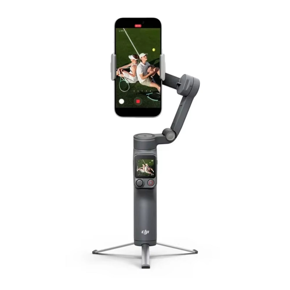 LinkMejor Osmo Mobile 8P 3-Axis Foldable Handheld Gimbal Smart Follow Multi-Subject Tracking 10H Long Battery Type-C Charging Gimbal Stabilizer for Smartphone Vlog Video Photography