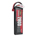 LinkMejor Power 11.1V 2800mAh 100C 3S LiPo Battery T Plug for RC Car
