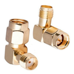Right Angle RP-SMA-JK RF Connector Male to Female Adapter for FPV RC Drone Antennas Signal Transmission