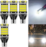 4-Pack Super Bright  T15 4014 45-SMD LED Car Reverse Lights Constant Current Decoding  Turning Tail Fog Lamps Automatic Bulb White