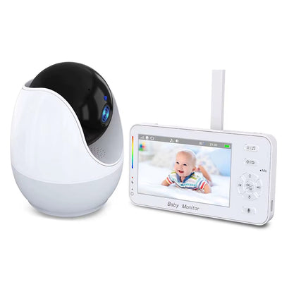 ABM206 HD Baby Monitor with Smartphone App Dual-Mode Night Light Safety Features 4.3 Inch Screen Video Monitoring WIFI Pet Baby Surveillance