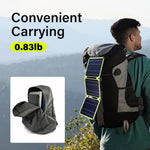 15W High Efficiency Solar Panel with Multiple Output Interfaces Compact Portable Folding Waterproof suitable for Outdoors Camping Hiking USB-C USB-A DC-output Models