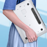 Oatsbasf Foldable Laptop Stand Holder for iPad Macbook Pro Air Xiaomi Notebook Tablet Cooler Laptop Riser Stand Computer Support Bracket