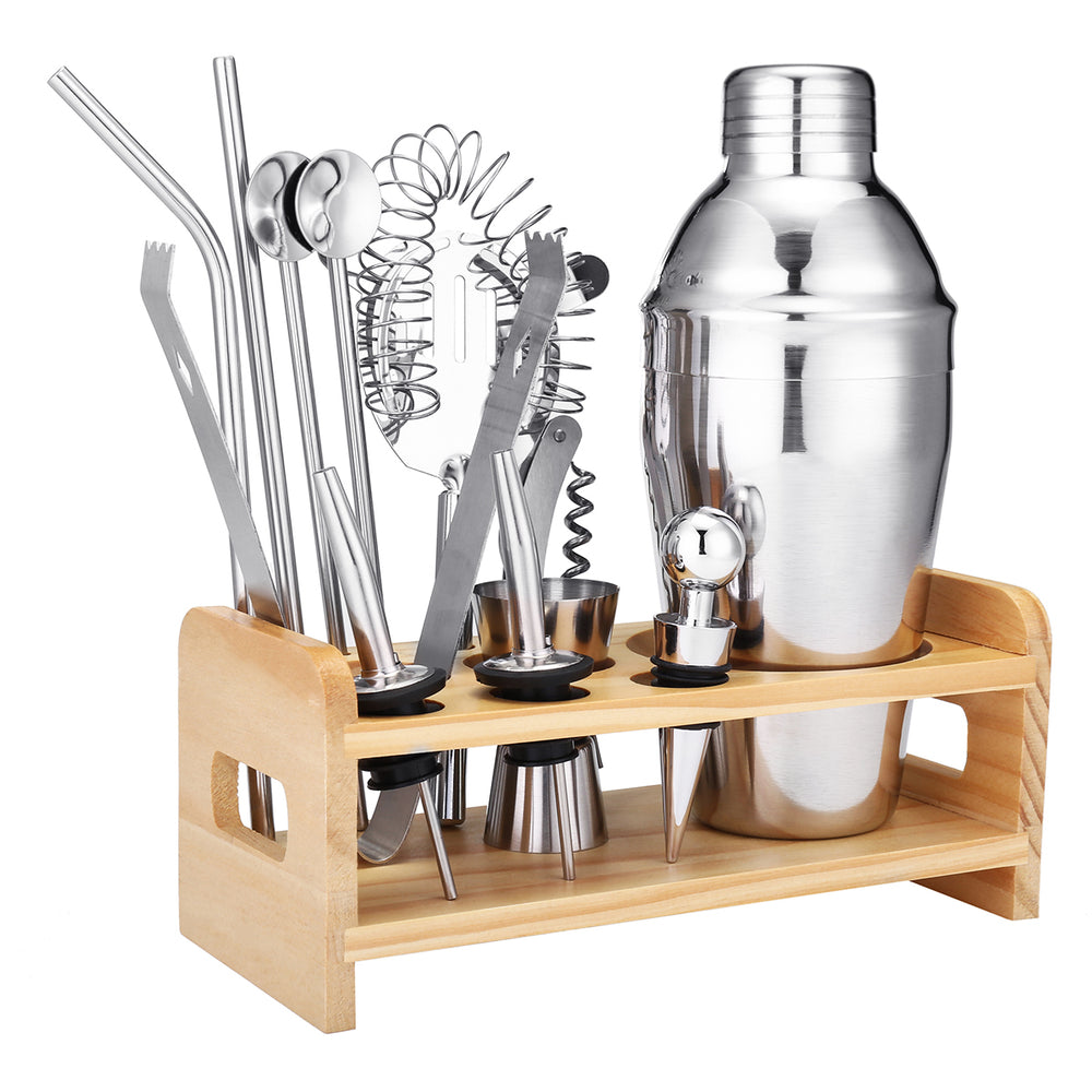 Godmorn Cocktail Shaker Set Bartender Kit 304 Stainless Steel Martini Shaker and Strainer