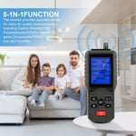 JD-3002 Air Quality Detector CO2 HCHO TVOC Temperature Humidity Measuring Device CO2 Meter Multifunctional Air Quality Analyzer
