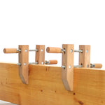 Wood Hand Screw Clamp Adjustable Wooden Handle 8/10 Inch Parallel Jaw Hardwood Construction Professional Woodworking Tool