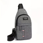 Men's Casual Oxford Cloth Chest Bag Fashion Lightweigh Crossbody Bags Large-capacity Storage Shoulder Bag for Outdoor Travel Daily