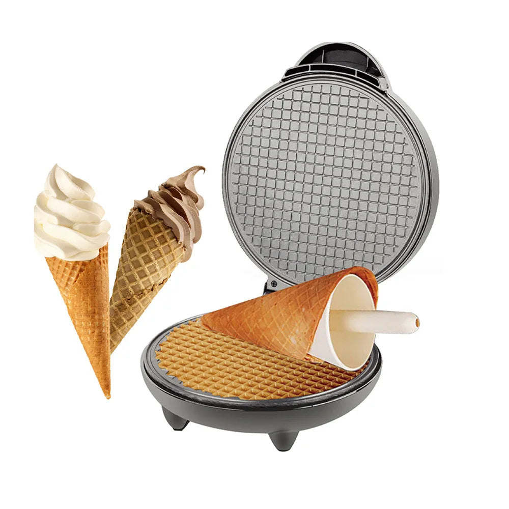 1200W Home Breakfast Waffle Maker Double-Sided Heating 220~240V Non-Stick Plate for Crepes Pancakes Spring Rolls