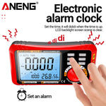 LinkMejor 612 Digital Multimeter High Precision AC/DC Voltage Current Resistance Capacitance Large LCD Backlight Automatic Power-Saving Portable Design