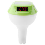 Wireless Solar Powered Pool Thermometer IP68 Waterproof RGB Ambient Light Temperature Display Smart Timer Child Lock 2200mAh Battery Smart Home Automation Solar Energy Savings Device