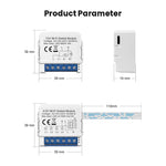 Tuya WiFi Smart Switch Module 1/2/3/4CH Supports 2 Way Control App Remote Control DIY Light Switch Module 100-240V Work with Alexa Google Home