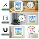 TS-8082 Wireless Temperature Humidity Monitor Dual Channel Refrigerator Thermometer with Backlight High Low Alarm Max Min Records -40℃ Wide Range Cold Chain Monitoring Alarms