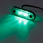 1PCS 12V/24V 2 LED Flush Fit Led Marker Lights Side Signal Lamps Kelsa Bar