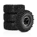 4PCS Upgraded 1 Inch Aluminum Alloy Blade Wheels JC Tire for TRX4M SCX24 FMS24 1/18 Climbing Rock Crawler RC Cars Vehicles Models Spare Parts Accessories