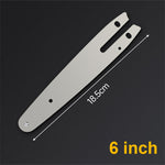 Metal Chainsaw Guide Bar Replacement Chrome Moly Steel 4-16 Inch Mini Electric Chainsaw Parts Logging Pruning Heavy Duty Guide Plate Long Lasting Design Light Weight