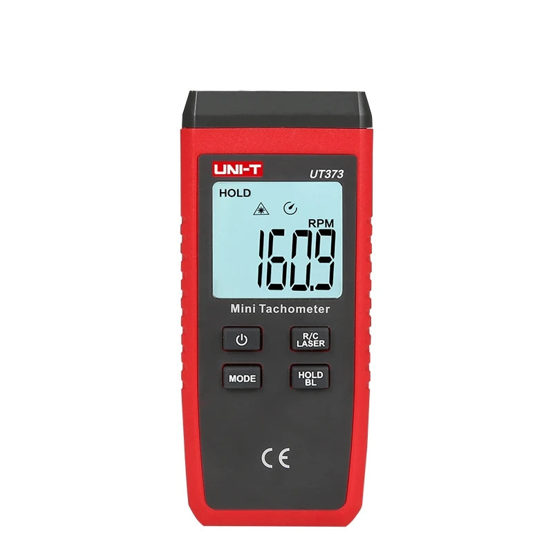 LinkMejor UT373 Mini Digital Laser Tachometer Non Contact 99999 RPM Gauge Tachometer Speed Tester Meter with LCD Backlight