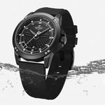 LinkMejor Men Silicone Strap Quartz Watch Waterproof Sports Digital Wrist Watch Casual Luminous Electronic Watch for Men