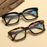 Classic Square Black Reading Glasses for Men Women HD Anti-blue Light Eye Protection Presbyopia Eyeglasses
