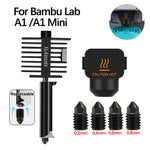 LinkMejor A1/A1 Mini Extrusion Head Kit Muti Nozzle High-Speed Printing Precision Metal Alloy for Bambu Lab A1 Series Quick Nozzle Replacement