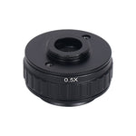 0.35X 0.5X C mount Lens Adapter Focus Adjustable Camera Installation C mount Adapter to New Type Trinocular Stereo microscope