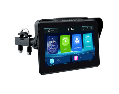 7.0 inch Portable Digital Motorcycle Dashboard GPS Navigation Display Screen Monitor BT5.0 Wireless CarPlay Moto Android Auto