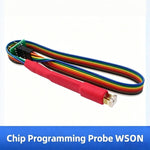 LinkMejor Chip Programming Probe 8x6/6x5 Burn Write Probe 1.27mm Pitch 3D-Shaped Handheld Block 2x4Pin Cable with Elastic Stopper