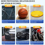 Cordless150psi Vehicle Air Pump with LED Lighting Digital Display Accurate Detection Of Preset Tire Pressure Low Noise Tire Inflation