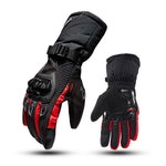 LinkMejor Motorcycle Gloves Waterproof Windproof Winter Warm Touch Screen Anti Slip Protective Knuckle Guard Cold Resistant Moto Riding Gloves