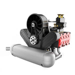 LinkMejor FS-B400 14cc Four-Stroke Horizontally Opposed Four-Cylinder Nitro Engine Assembly Kit Physics Experiment Science Education Toys