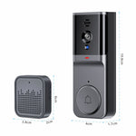 Tuya WiFi Smart Video Doorbell 1080P HD Camera 130° Wide Angle Night Vision Two-Way Audio Waterproof Indoor Chime Surveillance Camera with APP Remote for Home Security