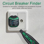MS5902 Automatic Circuit Breaker Finder Fuse Socket Tester 220V 110V LED Indicator Flashlight Circuit Diagnostic Tool Electrical Maintenance Helper