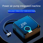 Cordless Car Inflator Pump 12V Portable Digital Air Compressor Car Tyre Inflatable Pump LED Light For Car Motorcycle Bicycle