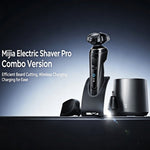 LinkMejor MIJIA QDL11 Electric Shaver Pro with Multifunctional Base Station Shaving Pressure Display Dual Ring Foil 360° Floating Head Long Battery Life Type-C Charging