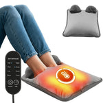 LinkMejor Electric Foot Heating Pad USB Charging Portable Fast Heating Winter Foot Warming Mat for Bed Office Winter Use