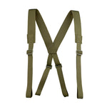 125cm Men's Nylon Tactical Belt Adjustable Suspender Outdoor Training Combat Hunting Waistband Set