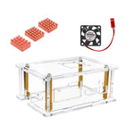 Kickpi K2B Motherboard Shell k2b Acrylic Protective Shell K2B Allwinner H618 Development Board Transparent Box Compatible with Orange Pi RV2 Board