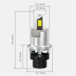 Infitary D2S/D4S 2PCS 70W Car LED Headlights 6500K LED Bulbs Car Lights Fit 99% Of Vehicle Models
