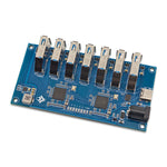VL817 USB 3.1 Gen1 Hub 7 Ports High Speed 5Gbps Data Transfer External Power 12V-24V Reverse Current Protection USB Hub Adapter