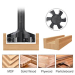 1/2 Inch Shank 6-Wing CNC Spoilboard Surfacing Router Bit Carbide Insert Slab Flattening Milling Cutter 2" Cutting Diameter for Wood Routers